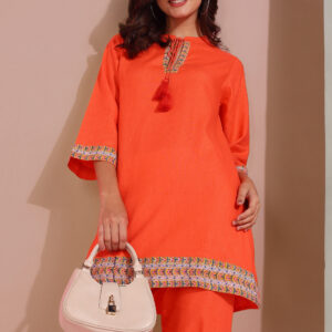 Ethnic Co-ord set (Orange)