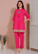 Ethnic Co-ord set (Pink) - Image 2