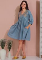 Midi Dress (Sky Blue) - Image 2