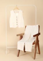 Waistcoat Co-ord set ( White)