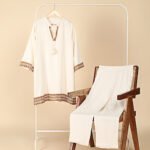 Ethnic Co-ord set (White)