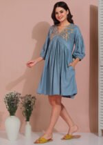 Midi Dress (Sky Blue) - Image 3
