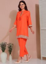 Ethnic Co-ord set (Orange) - Image 3