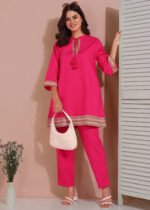 Ethnic Co-ord set (Pink) - Image 4