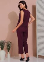 Waistcoat Co-ord set (Burgundy) - Image 4
