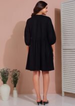 Midi Dress (Black) - Image 4