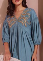 Midi Dress (Sky Blue) - Image 5