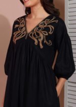 Midi Dress (Black) - Image 5