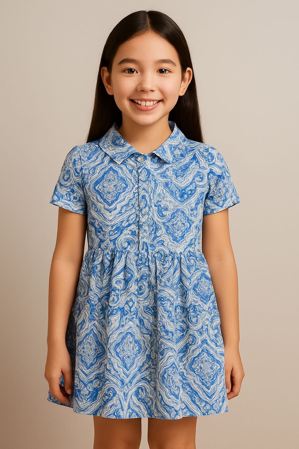 WhatsApp-Image-2025-05-29-at-9.59.35-PM.jpeg Aelora “Blue Belle” Collared Cotton Dress - Image 1